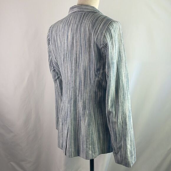 Cynthia Rowley Blue Striped Blazer - Picture 6 of 9